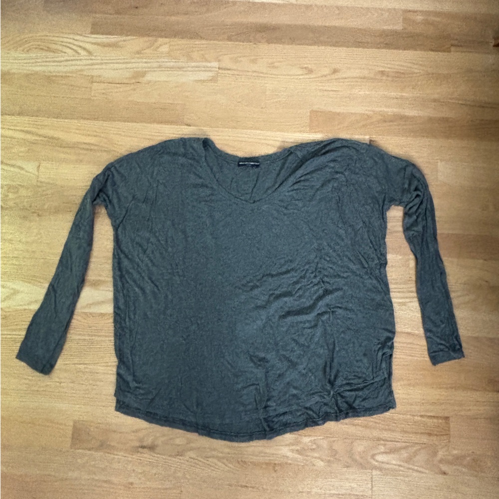 Brandy Melville Grey Oversized Long Sleeve